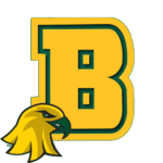 Brockport logo with a golden eagle