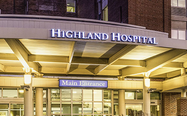 Highland Hospital entrance